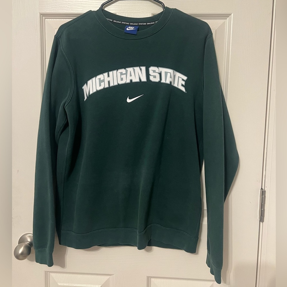 michigan state nike crewneck